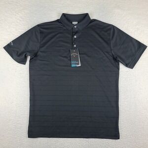Callaway Polo Shirt Mens Medium Black Opti Dri Performance Breathable NWT NEW